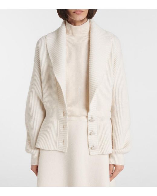 Lisa Yang White Alessandra Cashmere Cardigan