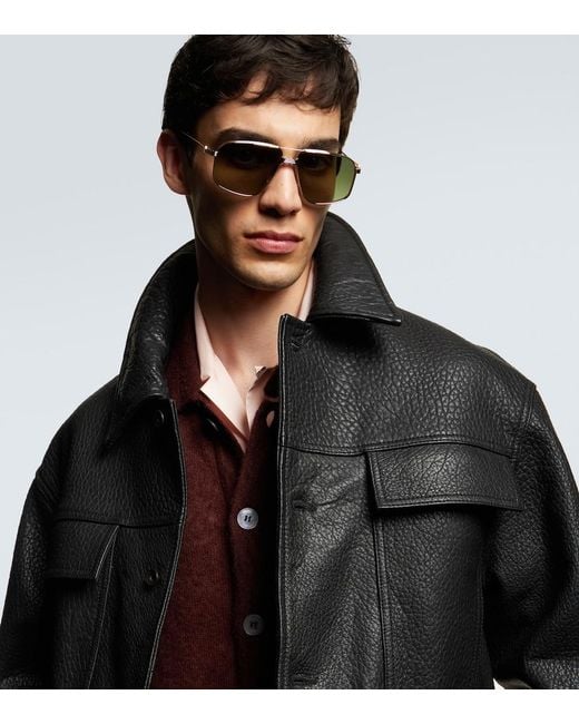 Jacques Marie Mage Aviator-Sonnenbrille in Green für Herren