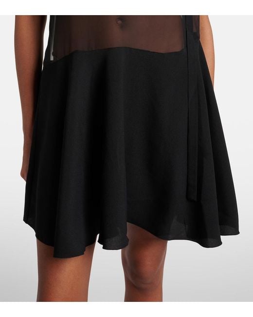Nensi Dojaka Black Daphne One-Shoulder Minidress
