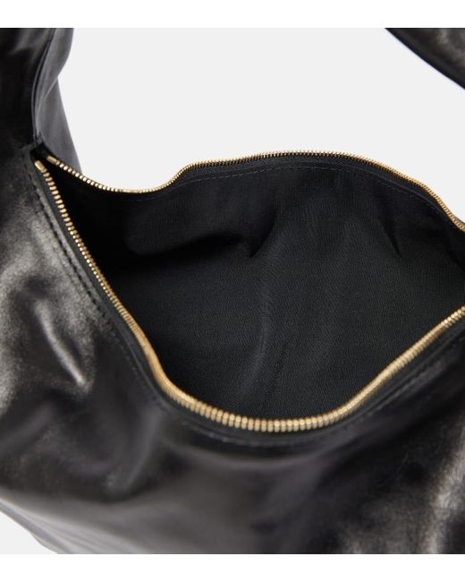 Khaite Black Olivia Medium Leather Shoulder Bag - Women's - Leather