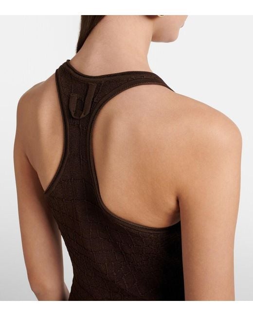 Jacquemus Brown Jersey Maxi Dress