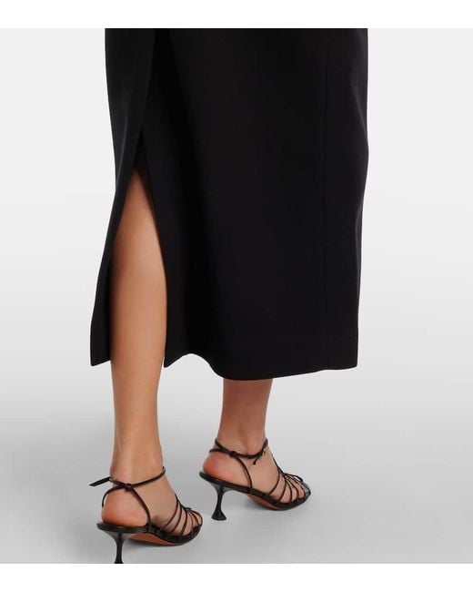 Proenza Schouler Black Mariam Scuba Midi Dress