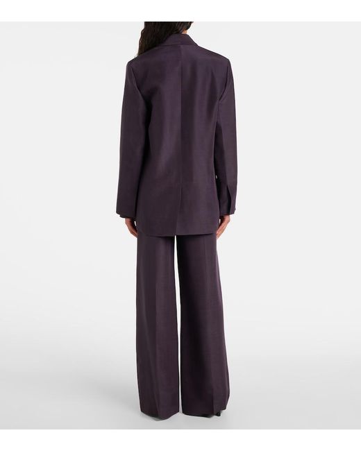 Joseph Blue Joly Evening Wool And Silk Blazer