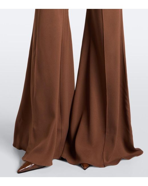 Taller Marmo Brown Mae High-Rise Flared Pants