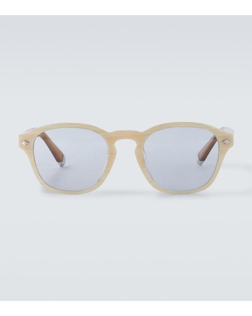 Brunello Cucinelli Natural Round Sunglasses for men