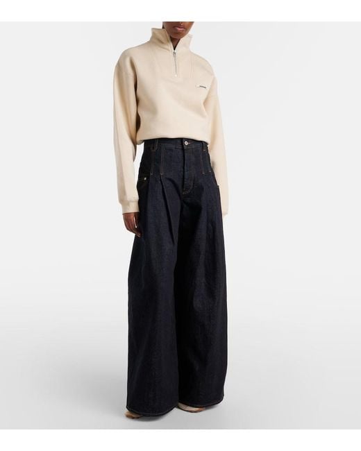 Jacquemus Blue Souro Wide-Leg Jeans
