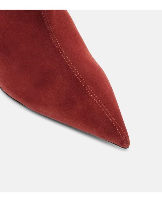 Botas Altas Jessica 75 De Ante Paris Texas de color Red