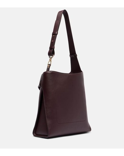 Givenchy Purple Belted Medium Leather Hobo Bag