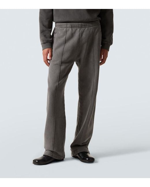 Our Legacy Gray Cotton Jersey Wide-Leg Sweatpants for men