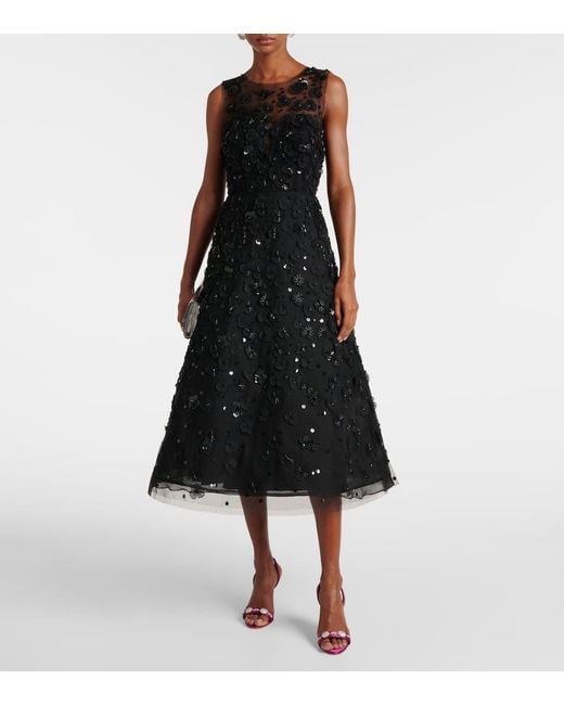 Sandales Lamisan En Satin A Ornements Manolo Blahnik en coloris Pink