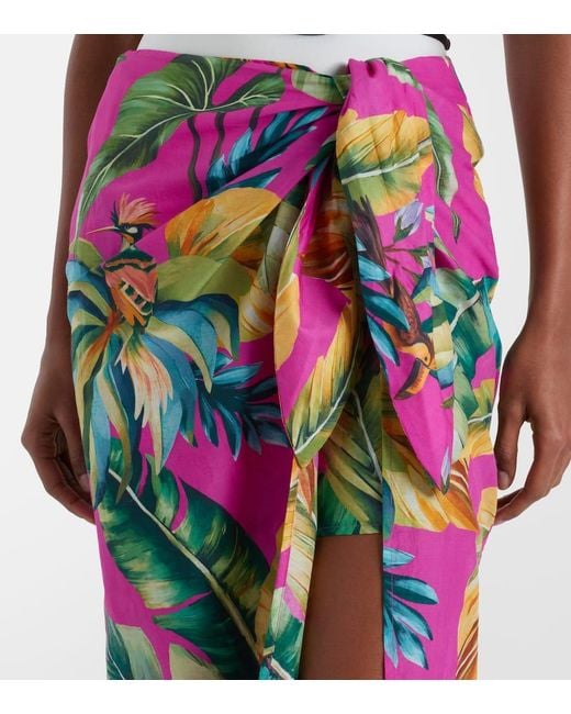 Farm Rio Pink Pareo Tropicalia Aus Baumwolle