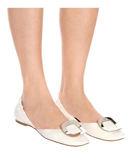 roger vivier chips ballerina flats