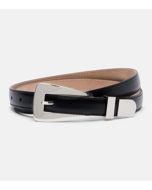 Khaite Black Lucca Leather Belt