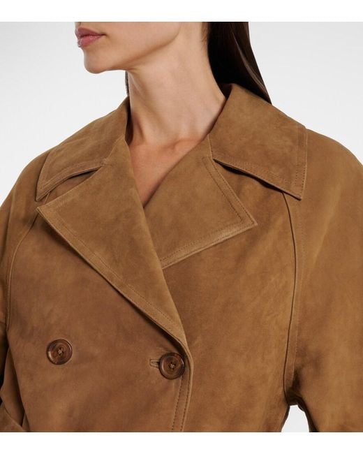 Rohe Brown Belted Suede Jacket