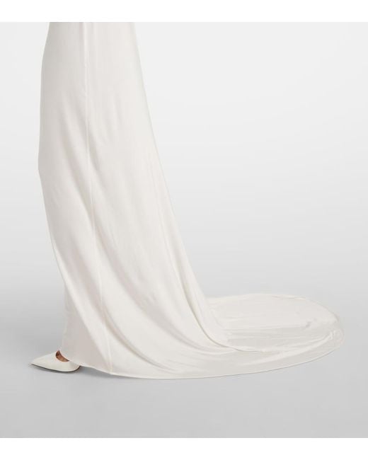 Magda Butrym White Draped Gown