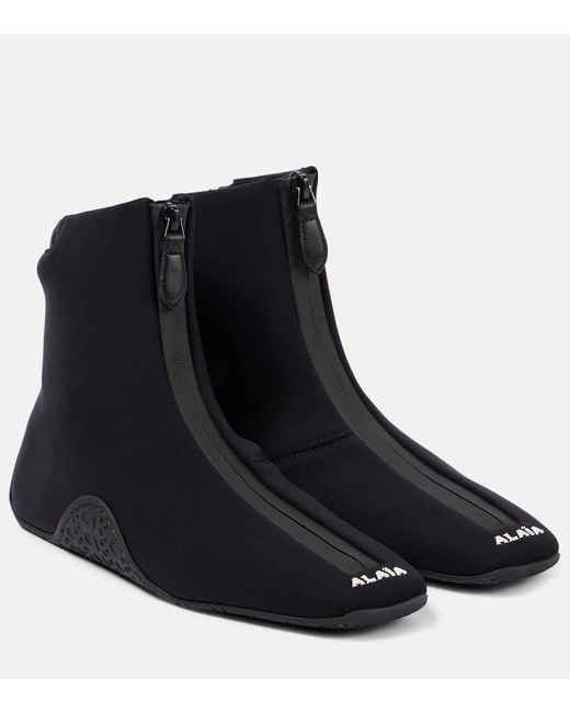 Alaïa Black Neoprene Sneakers
