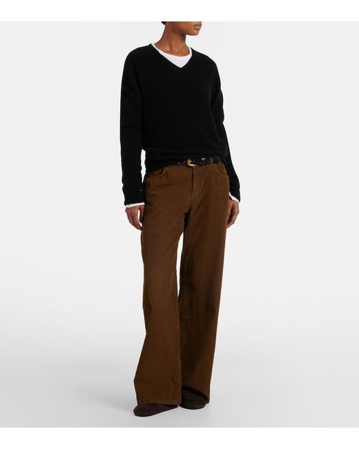 The Row Brown Hudson Two Suede Mules