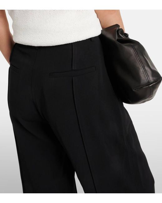 Proenza Schouler Blue Weyes High-rise Crepe Straight Pants