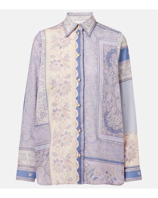 Camicia Lucky di Zimmermann in Purple