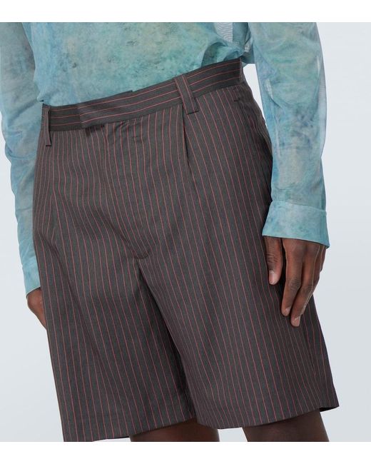 Shorts de lana y seda Winnie New York de hombre de color Gray