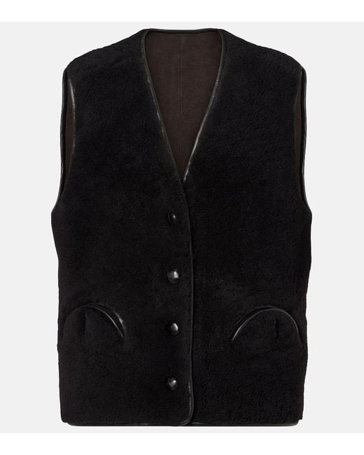 Blazé Milano Black Weste Gliss Aus Shearling