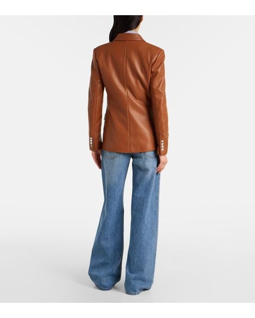 Ralph Lauren Brown Camden Leather Blazer