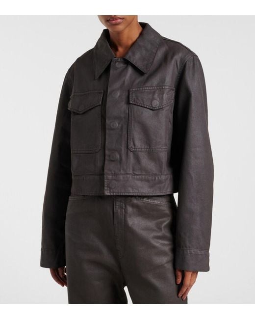 Lemaire Black Cropped Cotton Jacket