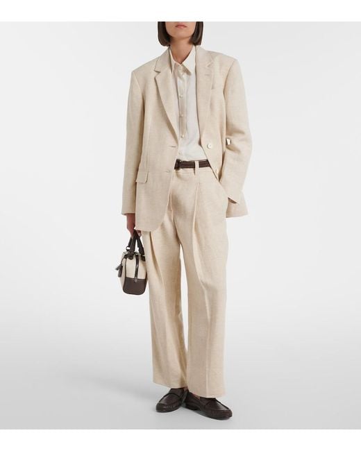 Brunello Cucinelli White Linen Shirt
