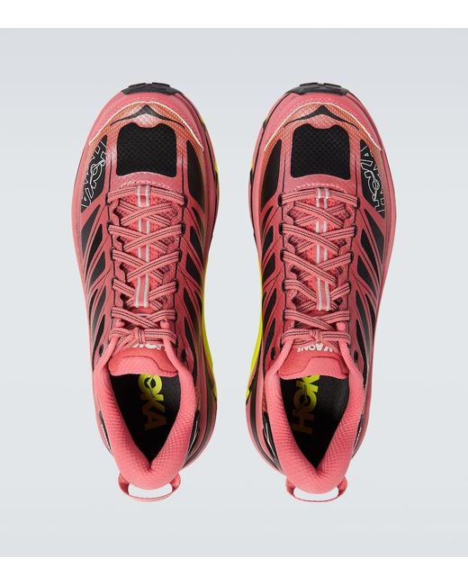 Hoka One One Pink Mafate Speed 2 Running Shoes for men