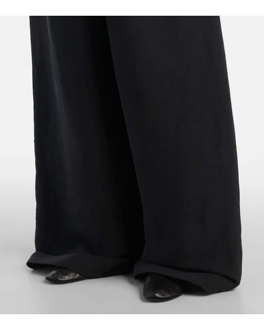 The Row Blue Weite Hose Bellana Aus Seide