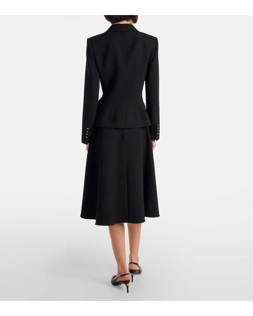Dolce & Gabbana Black Blazer Dg Aus Schurwolle