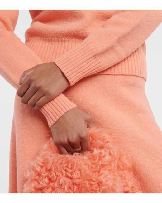Jil Sander Orange Wool Sweater