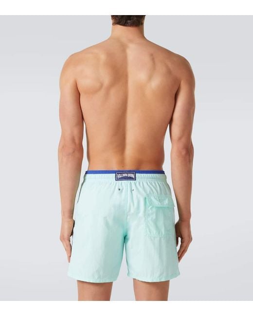 Vilebrequin Blue Moka Swim Trunks for men