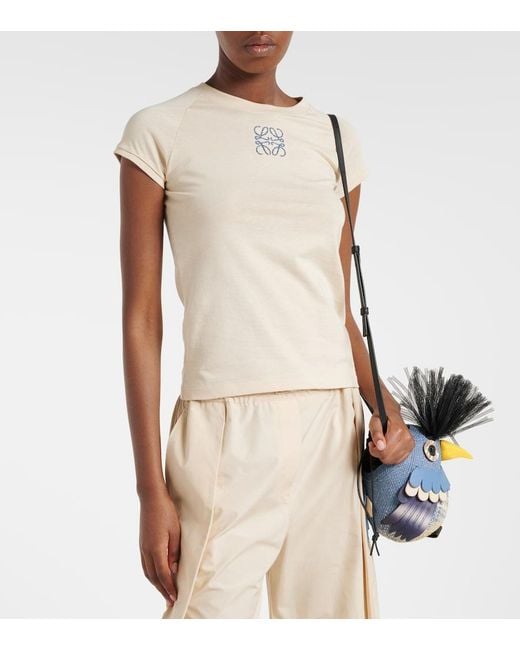 Loewe Natural Paula's Ibiza Anagram Cotton T-Shirt