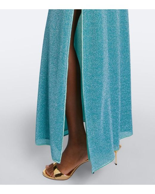 Oseree Blue Lumiere Maxi Dress