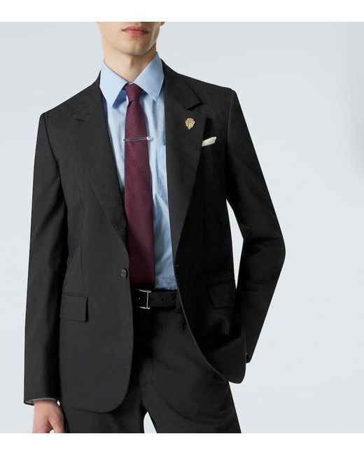 Gucci Black Gg Suit Jacket for men