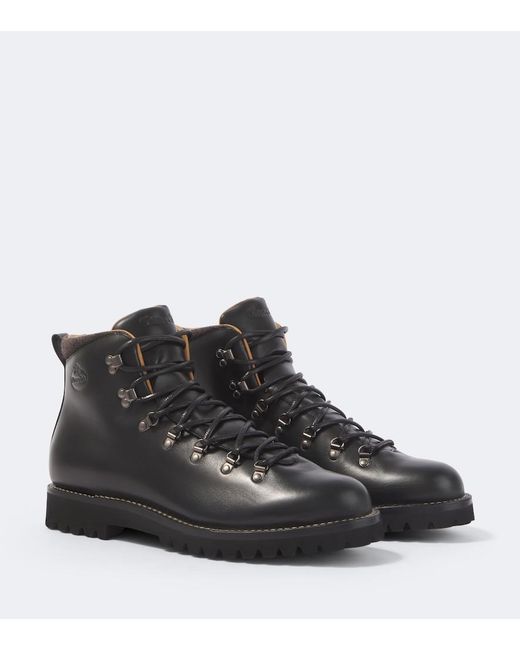 Church's Black Poulton Leather Lace-Up Boots for men