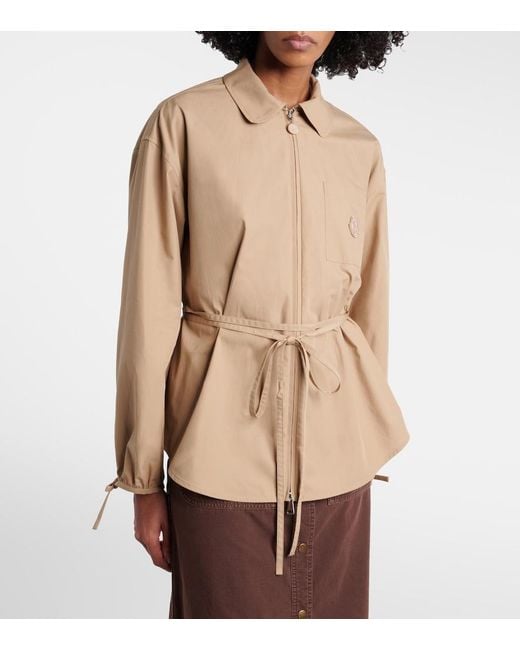 Moncler Natural Cotton Poplin Shirt