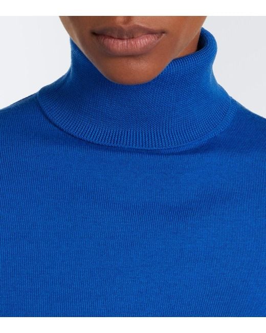 Frankie Shop Blue Eve Wool Turtleneck Sweater
