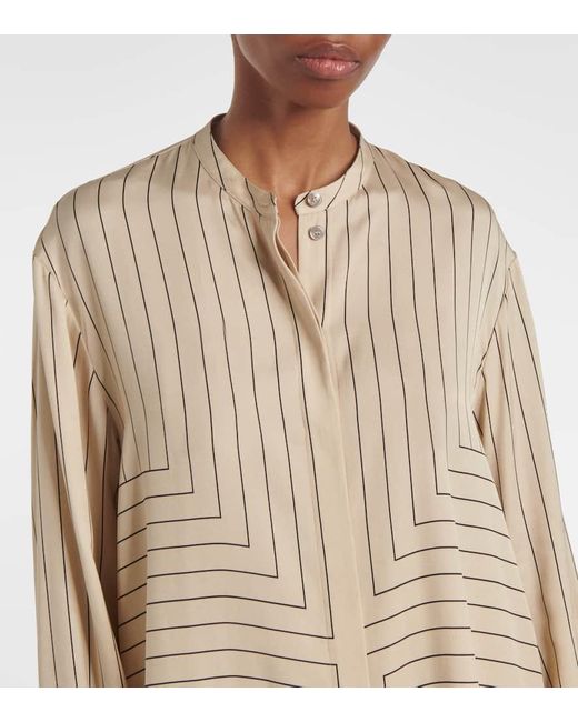 Chemise Athena Rayee En Soie Melangee Joseph en coloris Natural