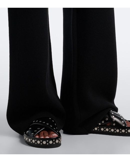 Fendi Blue Cashmere-Blend Sweatpants