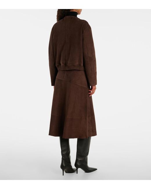 Yves Salomon Brown Suede Jacket