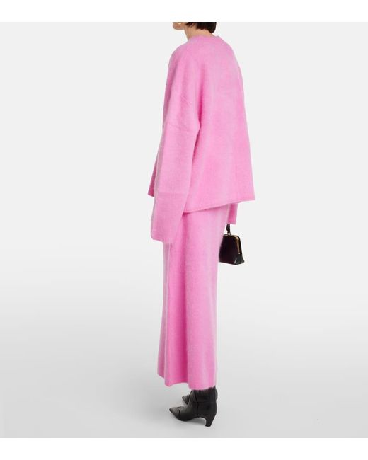 Lisa Yang Pink Natalia Oversized Cashmere Sweater