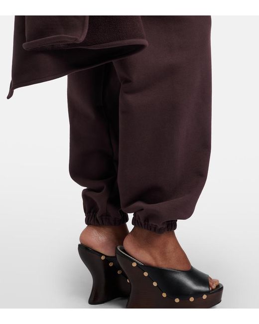 Magda Butrym Purple Cotton Sweatpants