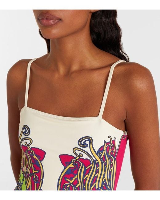 LaDoubleJ Pink Elle Printed Swimsuit