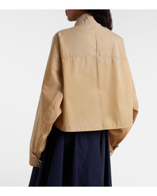 Giacca Cropped di Prada in Natural