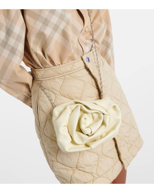 Burberry Natural Rose Gathered Leather Clutch