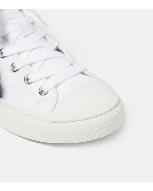 Sneakers alte Plimsoll con stampa di Vivienne Westwood in White