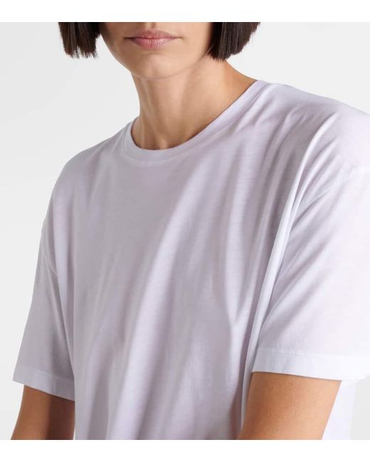 Totême  White T-Shirt Aus Jersey