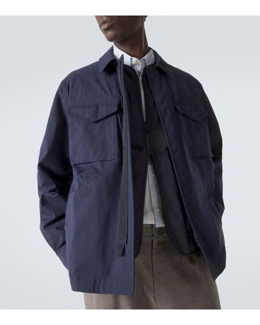 Moncler Blue Roquille Convertible Jacket for men